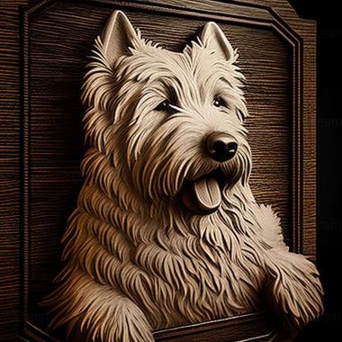 3D model Ardennes Bouvier dog (STL)